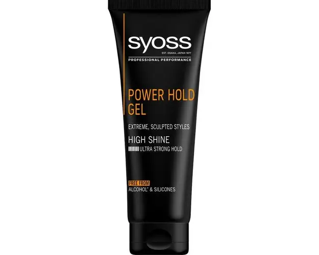 Gel de Par cu Fixare Extrem de Puternica - Syoss Professional Performance Power Hold Gel High Shine Ultra Strong Hold, 250 ml