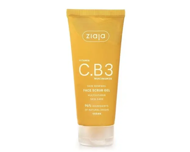 Gel de Peeling pentru Fata - Ziaja Vitamin C.B3 Niacinamide Skin Revewal Face Scrub Gel, 100 ml