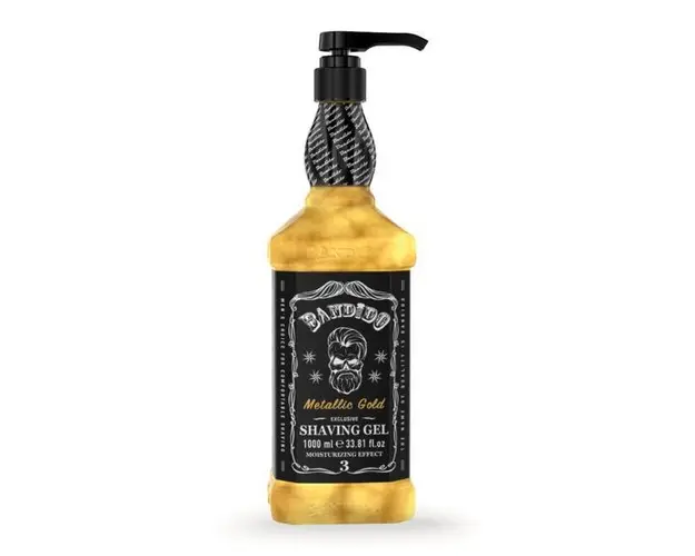 Gel de ras Bandido Shaved Gel Metallic Gold 1000ml