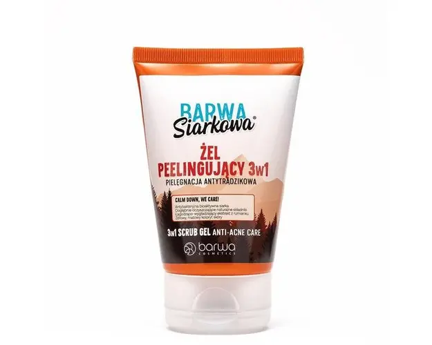 Gel exfoliant facial cu sluf, 3 in 1, Barwa Cosmetics, 120 ml