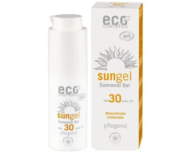 Gel Facial Transparent cu Protectie Solara Inalta SPF 30 Eco Cosmetics, 30 ml