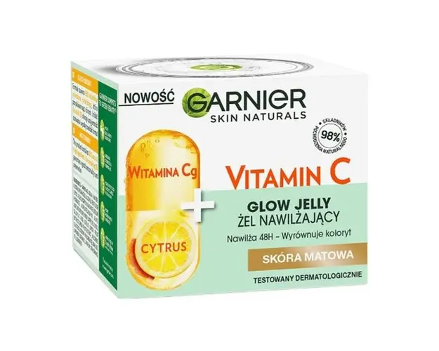Gel Hidratant - Garnier Skin Naturals Vitamin C Glow Jelly, 50 ml