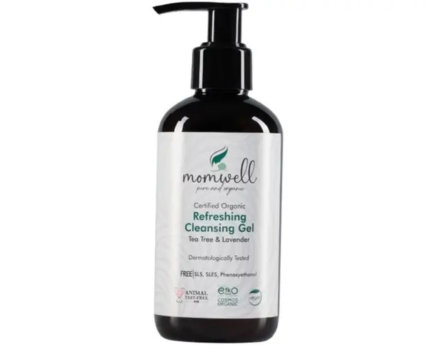 Gel Organic Momwell, revigorant pentru curatare, pentru toate tipurile de piele 200 ml
