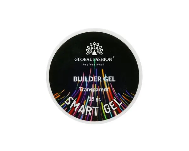 Gel pentru constructie unghii, Global Fashion, Smart Gel, bifazat, 15 g, Transparent