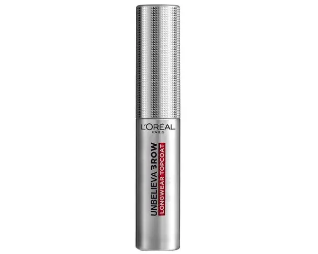 Gel pentru Fixarea Sprancenelor - L&#039;Oreal Paris Unbelieva Brow Longwear Top Coat, 4,5 ml, nuanta 00 Transparent, 4,5 ml
