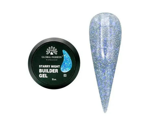 Gel pentru modelarea unghiilor 15 g, Starry Night Builder Gel, 03