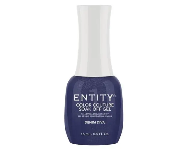 Gel Pigmentat pentru Unghii - Entity Color Couture Soak Off Gel, nuanta &quot;Denim Diva&quot;, 15 ml