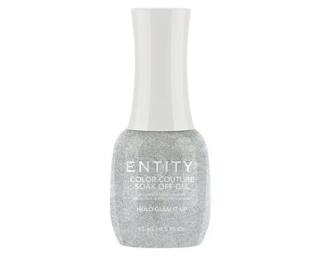 Gel Pigmentat pentru Unghii - Entity Color Couture Soak Off Gel, nuanta &quot;Holo-Glam It Up&quot;, 15 ml