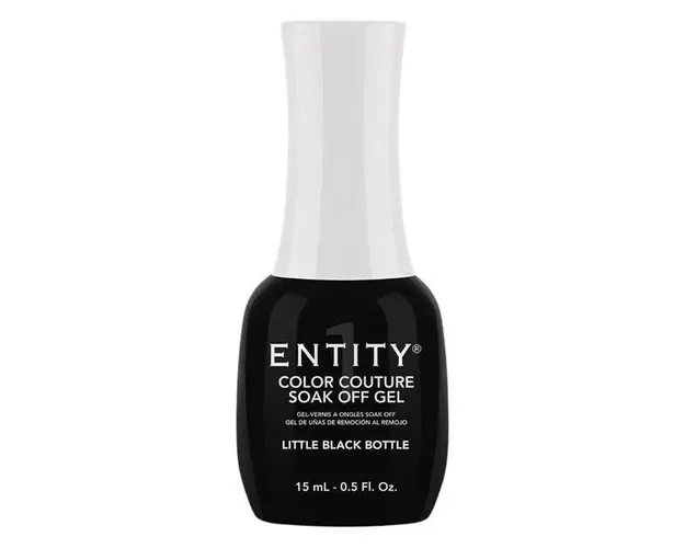 Gel Pigmentat pentru Unghii - Entity Color Couture Soak Off Gel, nuanta &quot;Little Black Bottle&quot;, 15 ml
