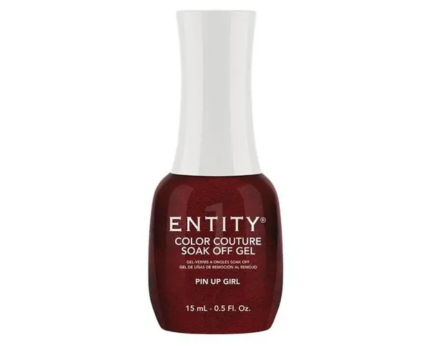 Gel Pigmentat pentru Unghii - Entity Color Couture Soak Off Gel, nuanta &quot;Pin Up Girl&quot;, 15 ml