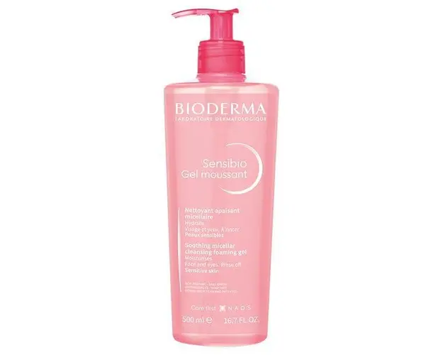 Gel spumant calmant si hidratant Sensibio, Bioderma, 500 ml