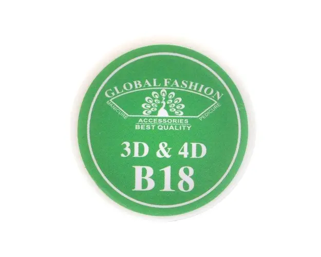 Gel UV 4D plastilina, gel plastart, Global Fashion, B18, 7g, verde deschis