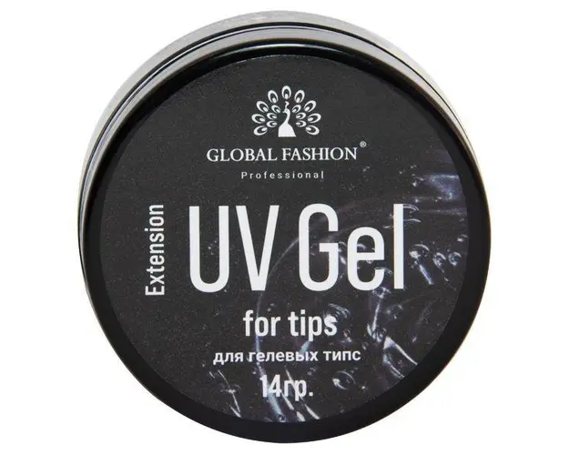 Gel UV constructie unghii, Global Fashion, pentru tips, 14 gr, Transparent