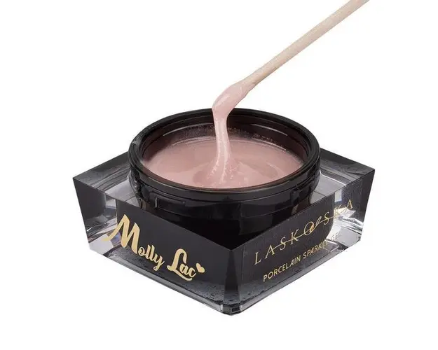 Gel UV MollyLac Sparkle Light Nude 50 g