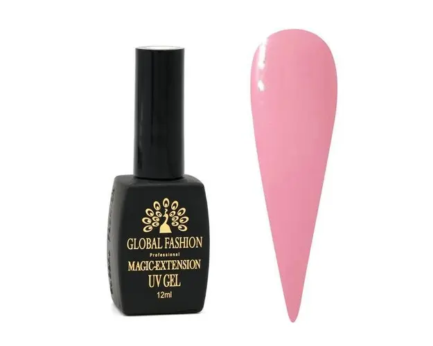 Gel UV pentru constructie, Global Fashion, Magic Extension, 12 ml, Roz 07