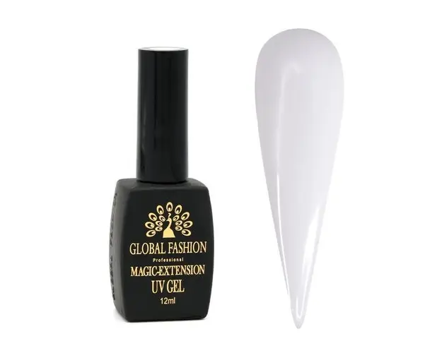 Gel UV pentru constructie, Magic Extension 12 ml, alb 02