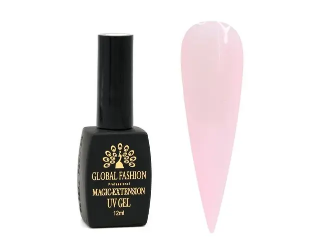 Gel UV pentru constructie, Magic Extension 12 ml, Roz pal 09