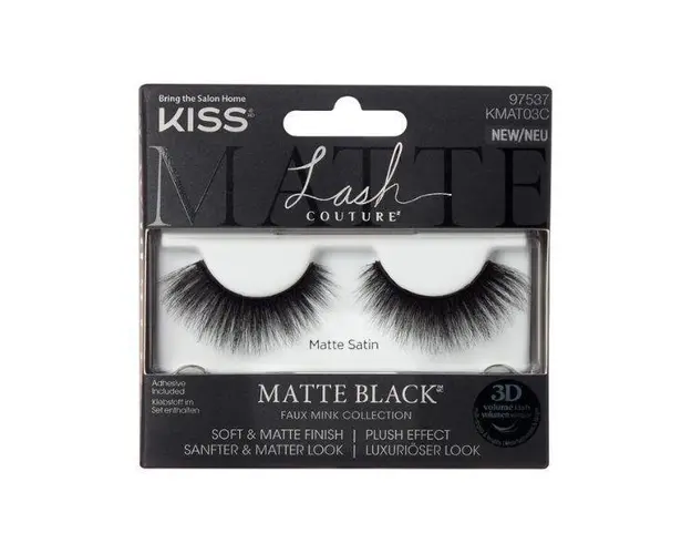 Gene False KissUSA Lash Couture Matte Black Matte Satin