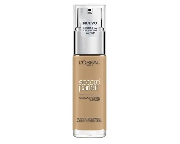 Fond de Ten Infuzat cu Acid Hialuronic - L&#039;Oreal Paris Accord Parfait Maquillaje Fundente Unificante, nuanta 6N-Miel, 30 ml