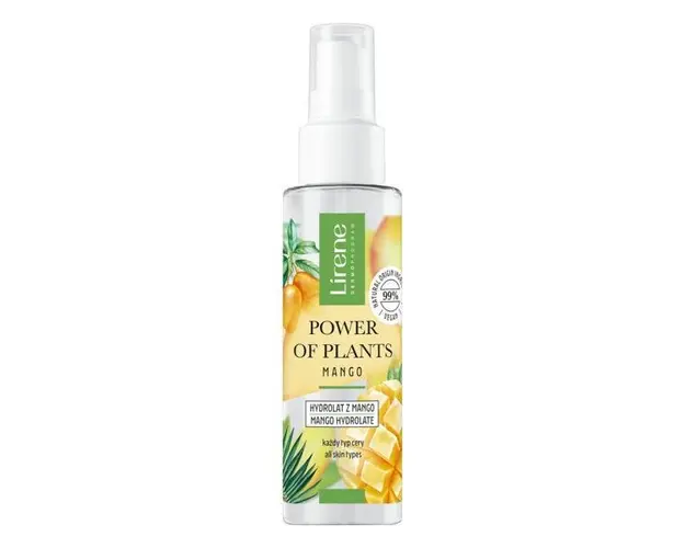 Hidrolat facial hranitor, cu efect hidratant Lirene Power Of Plants - Mango, 100 ml