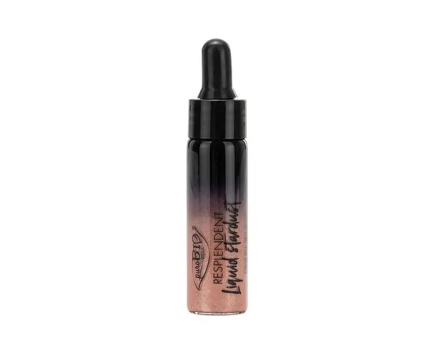 Iluminator Lichid Roz Auriu 02 PuroBio Cosmetics, 12 ml