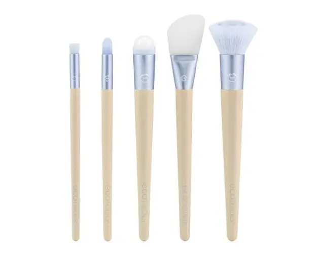 Kit 5 Pensule pentru Machiaj - EcoTools Elements Hydro-Glow Skincare Brush Kit, 1 set