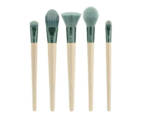 Kit 5 Pensule pentru Machiaj - EcoTools Elements Super-Natural Face Makeup Brush Kit, 1 set