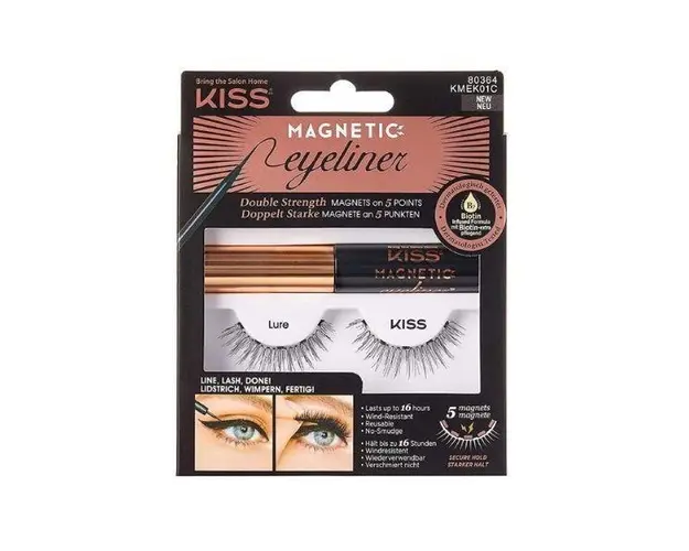 Kit gene si tus ochi KissUSA Magnetic Eyeliner Kit Lure