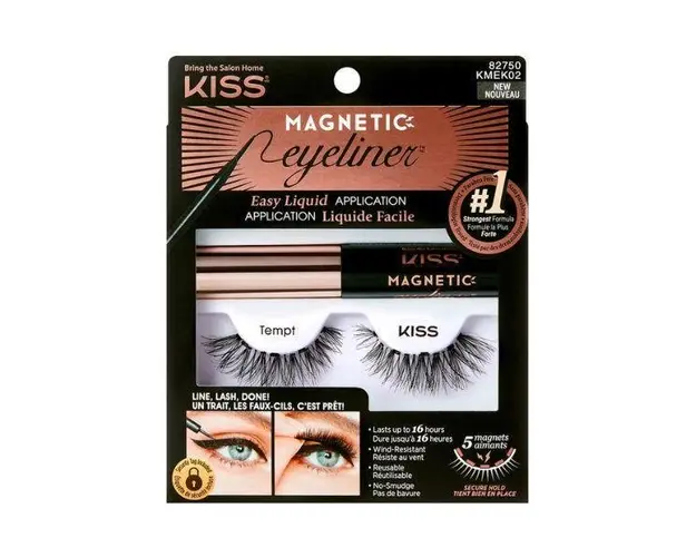 Kit gene si tus ochi KissUSA Magnetic Eyeliner Kit Tempt