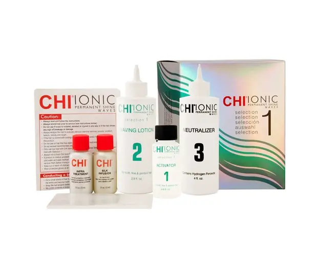 Kit pentru Par Vopsit Fin sau Poros - CHI Ionic Permanent Shine Waves Selection 1 Kit