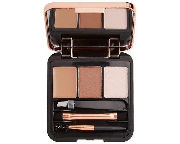 Kit pentru Sprancene - Makeup Revolution Brow Sculpt Kit Dark, nuanta Medium Brown, 2,2 g