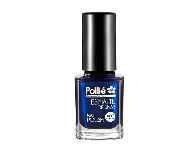 Lac de unghii colorat Albastru Metalizat Nail Polish Pollie, oja clasica, 12 ml