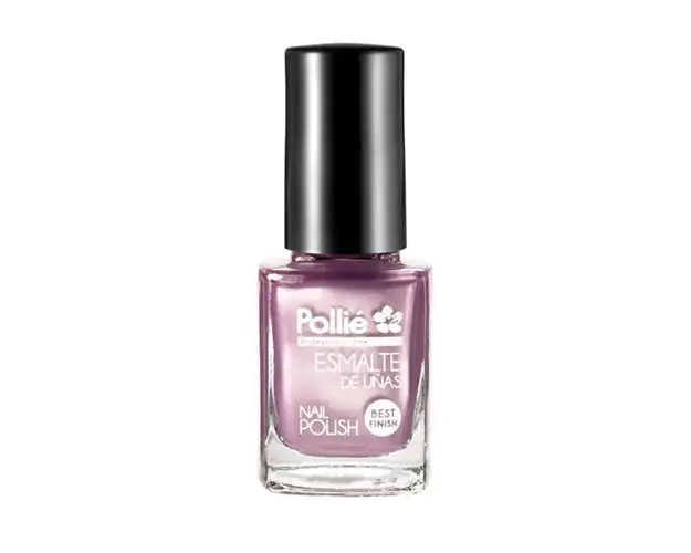 Lac de unghii colorat Violet Perlat Nail Polish Pollie, oja clasica, 12ml