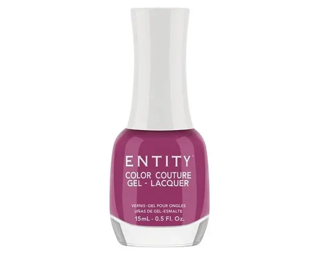 Lac de Unghii cu Efect de Gel - Entity Color Couture Gel - Lacquer, nuanta &quot;Rose &amp; Riveting&quot;, 15 ml