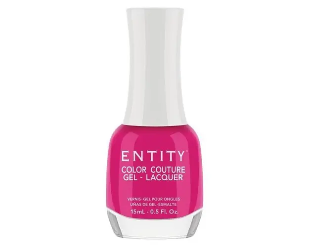 Lac de Unghii cu Efect de Gel - Entity Color Couture Gel - Lacquer, nuanta &quot;Tres Chic Pink&quot;, 15 ml