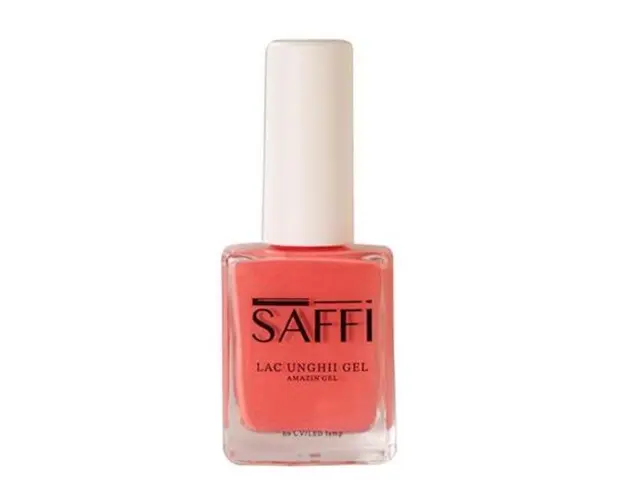 Lac de unghii rezistent fara lampa nr. 2 Pink Coral Saffi, 10 ml