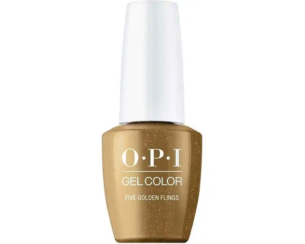 Lac de Unghii Semipermanent - OPI Gel Color Terribly Nice Collection, Five Golden Flings, 15 ml