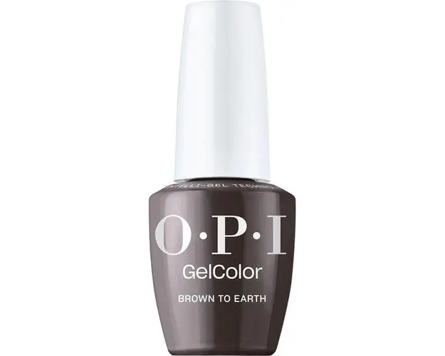 Lac de Unghii Semipermanent Vegan si Hema-Free - OPI Gel Color, nuanta Brown to Earth, 15 ml