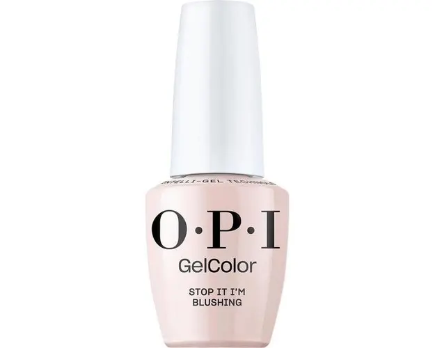 Lac de Unghii Semipermanent Vegan si Hema-Free - OPI Gel Color, nuanta Stop It I&#039;m Blushing, 15 ml