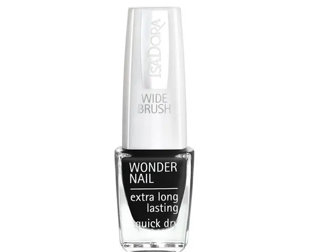 Lac de Unghii - Wonder Nail Isadora 6 ml, nr. 191 Black Lacquer