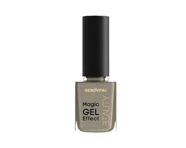 Lac pentru unghii Gerovital Beauty Magic Gel Effect Nuanta 24 Auriu, 11ml