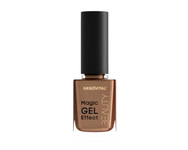 Lac pentru unghii Gerovital Beauty Magic Gel Effect Nuanta 02 Maro, 11ml