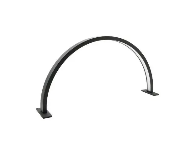 Lampa de masa, Led, Semicirculara, Neagra