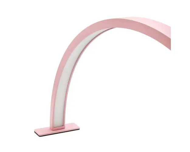 Lampa de masa, Led, Semicirculara, Roz
