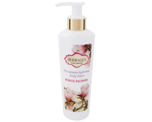 Lapte de Corp cu Ulei de Macadamia White Flower Herbagen, 200ml
