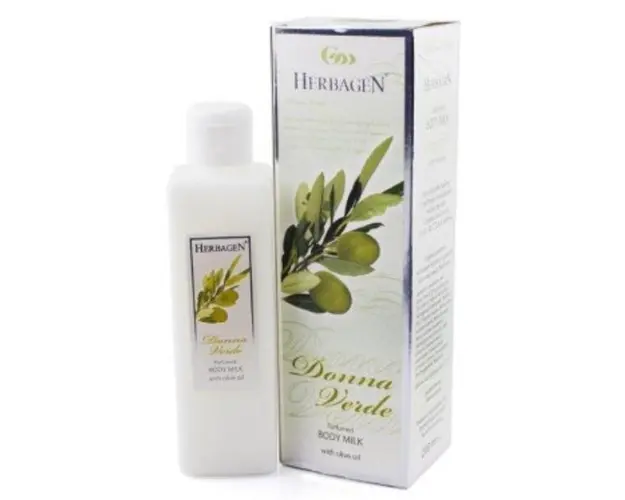 Lapte de Corp Parfumat cu Ulei de Masline Donna Verde Herbagen, 200ml