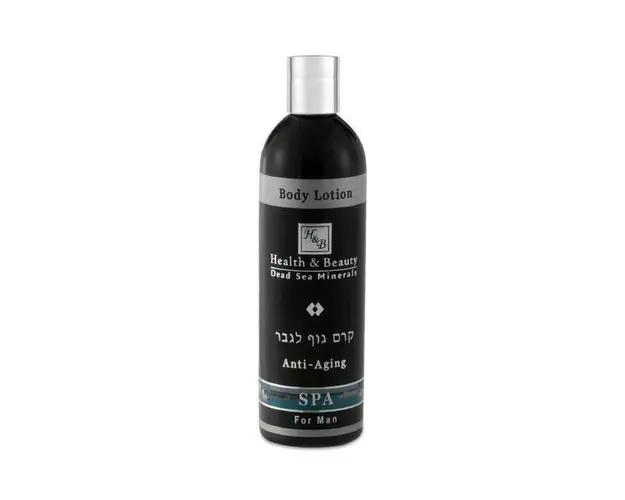 Lotiune anti-imbatranire pentru corp, barbati, Health and Beauty Dead Sea, Omega 3+6,fara parabeni, 400 ml