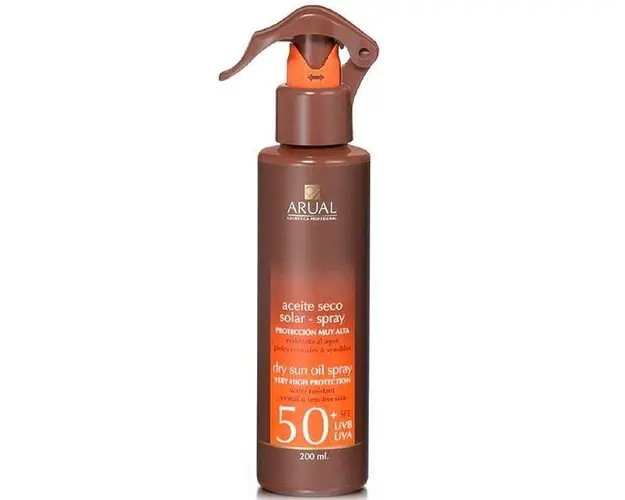 Lotiune de corp - Arual Solar Line Protectie Solara SPF 50+ UVA/UVB, ARU005, 200 ml