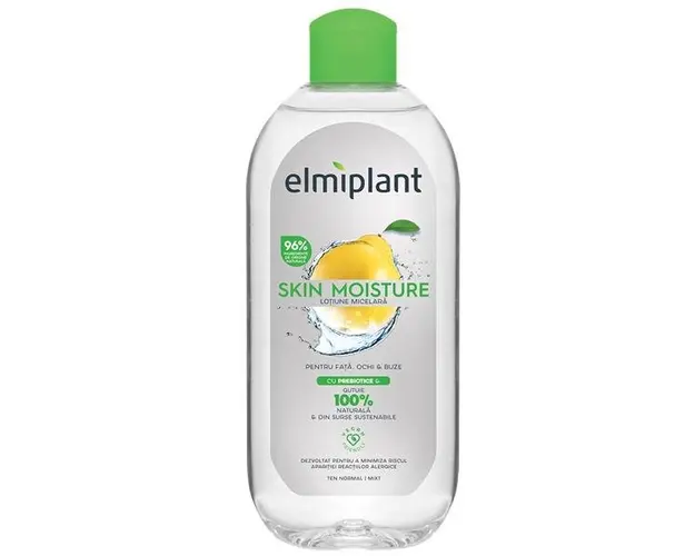 Lotiune Micelara pentru Fata, Ochi si Buze - Elmiplant Skin Moisture Ten Normal si Mixt, 400 ml