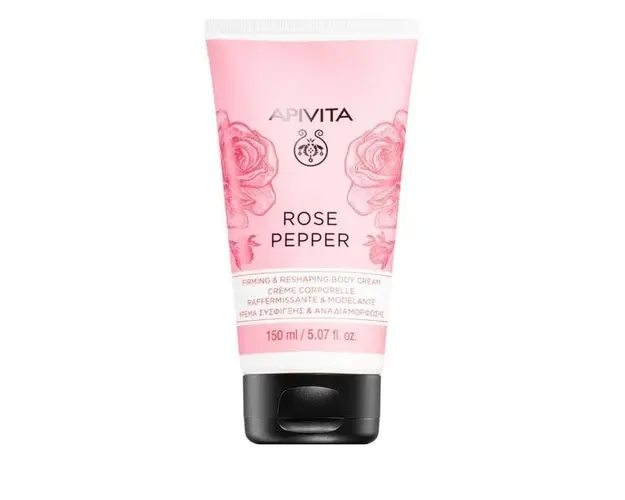 Lotiune modelatoare pentru corp, Rose Pepper, Apivita, 150 ml